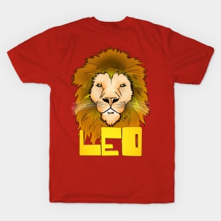 Front and Back Leo The Lion T-Shirt